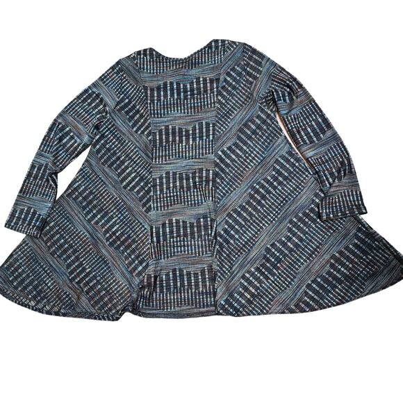 Comfy U.S.A. Women's Multicolor Long Pullover Round Neck Long Sleeve Size L - Picture 2 of 9